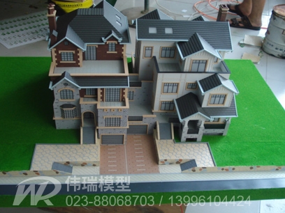 云南花园洋房建筑模型